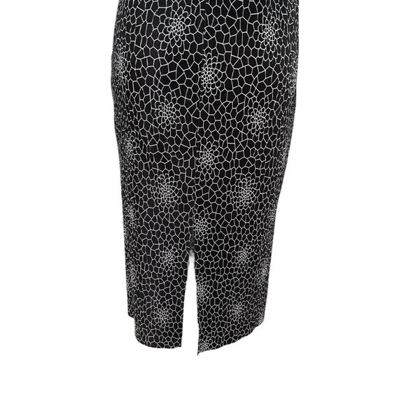 Bay Studio Career Sleeveless Pleated Maxi Dress Black Geometric Women's - Picture 7 of 9